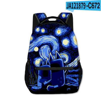 18 Inch Bluey Backpack men and women backpack travel bag full printing student school bag - Image 19