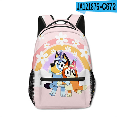 18 Inch Bluey Backpack men and women backpack travel bag full printing student school bag - Image 21