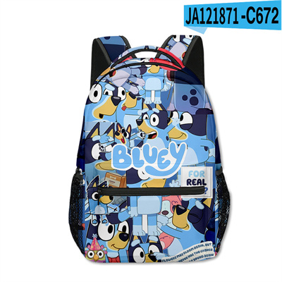 18 Inch Bluey Backpack men and women backpack travel bag full printing student school bag - Image 24