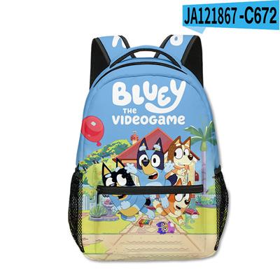 18 Inch Bluey Backpack men and women backpack travel bag full printing student school bag - Image 28