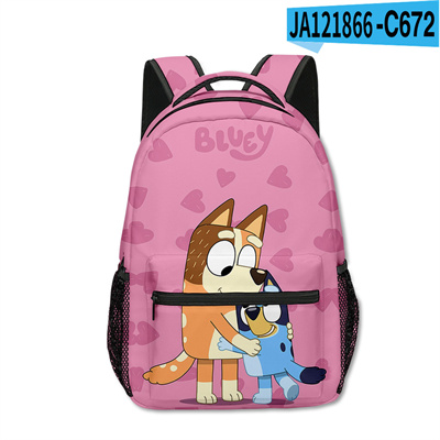 18 Inch Bluey Backpack men and women backpack travel bag full printing student school bag - Image 29