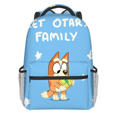 18 Inch Bluey Backpack men and women backpack travel bag full printing student school bag - Image 3