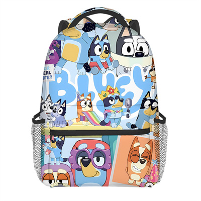 18 Inch Bluey Backpack men and women backpack travel bag full printing student school bag - Image 31