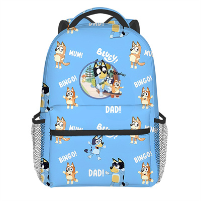 18 Inch Bluey Backpack men and women backpack travel bag full printing student school bag - Image 33