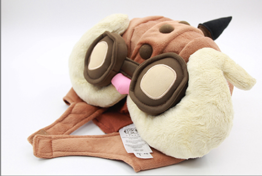 League of Legends Corki One Size Cosplay Costume Party Warm Plush Hat - Image 5