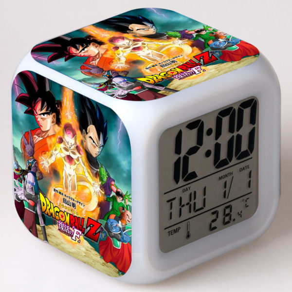 Dragon Ball 7 Colors Change Digital Alarm LED Clock 20