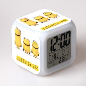 Minions 7 Colors Change Digital Alarm LED Clock 3