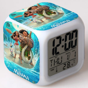 Moana 7 Colors Change Digital Alarm LED Clock 1