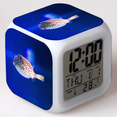 Moana 7 Colors Change Digital Alarm LED Clock 13
