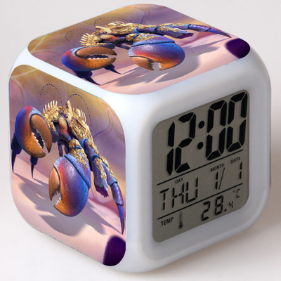 Moana 7 Colors Change Digital Alarm LED Clock 25