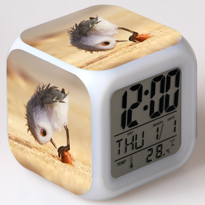 Moana 7 Colors Change Digital Alarm LED Clock 26
