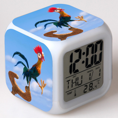 Moana 7 Colors Change Digital Alarm LED Clock 3