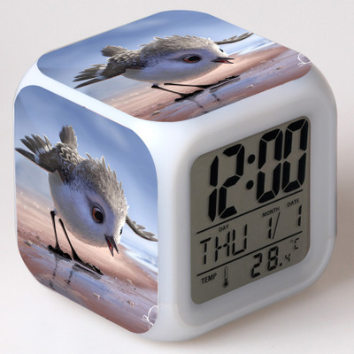 Moana 7 Colors Change Digital Alarm LED Clock 5