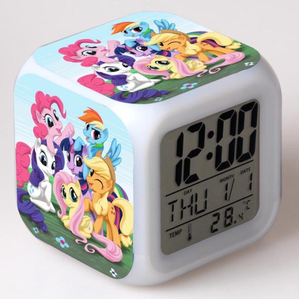 My Little Pony 7 Colors Change Digital Alarm LED Clock 10