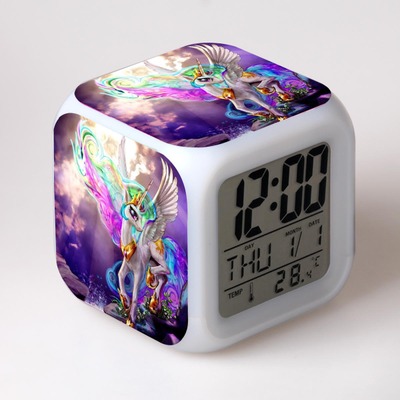 My Little Pony 7 Colors Change Digital Alarm LED Clock 11