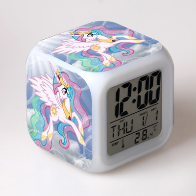 My Little Pony 7 Colors Change Digital Alarm LED Clock 15