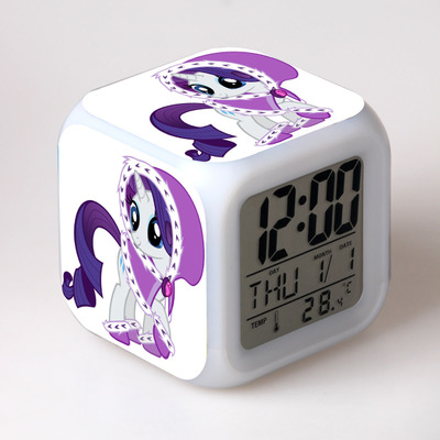 My Little Pony 7 Colors Change Digital Alarm LED Clock 19