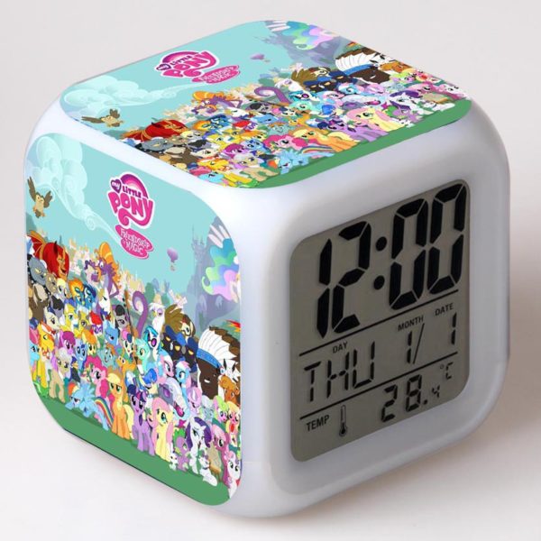 My Little Pony 7 Colors Change Digital Alarm LED Clock 2