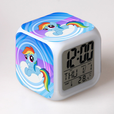 My Little Pony 7 Colors Change Digital Alarm LED Clock 21
