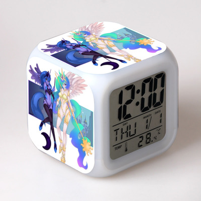 My Little Pony 7 Colors Change Digital Alarm LED Clock 25