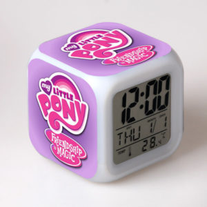 My Little Pony 7 Colors Change Digital Alarm LED Clock 26