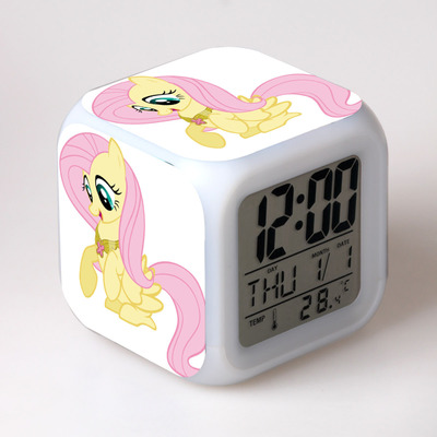 My Little Pony 7 Colors Change Digital Alarm LED Clock 27