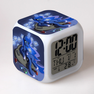 My Little Pony 7 Colors Change Digital Alarm LED Clock 4