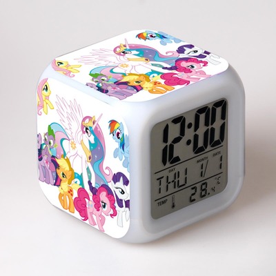 My Little Pony 7 Colors Change Digital Alarm LED Clock 5
