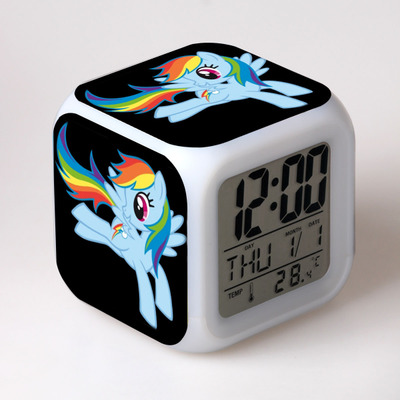 My Little Pony 7 Colors Change Digital Alarm LED Clock 7