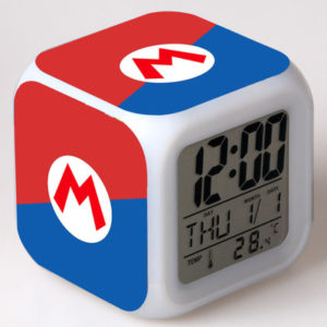 Super Mario Run 7 Colors Change Digital Alarm LED Clock 10