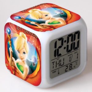 Tinker Bell and the Pirate Fairy 7 Colors Change Digital Alarm LED Clock 10