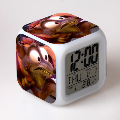 Zootopia 7 Colors Change Digital Alarm LED Clock 18