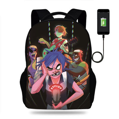 18 Inch Friday Night Funkin Backpack School Bag Black - Image 23