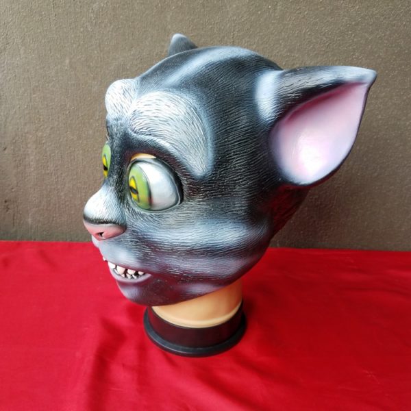 Latex Tom Rubber Animal Cat Mask for Halloween Party