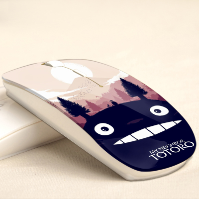 Totoro Comb 2.4G Slim Wireless Mouse with Nano Receiver