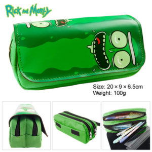 Rick and Morty Pencil Case Student's Large Capacity Pen Bag