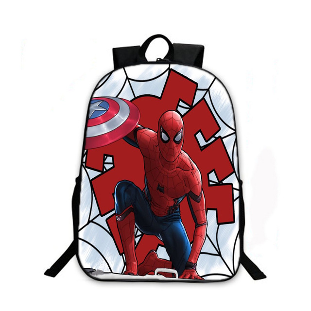 16''Spider-Man School Bag Backpack | giftcartoon