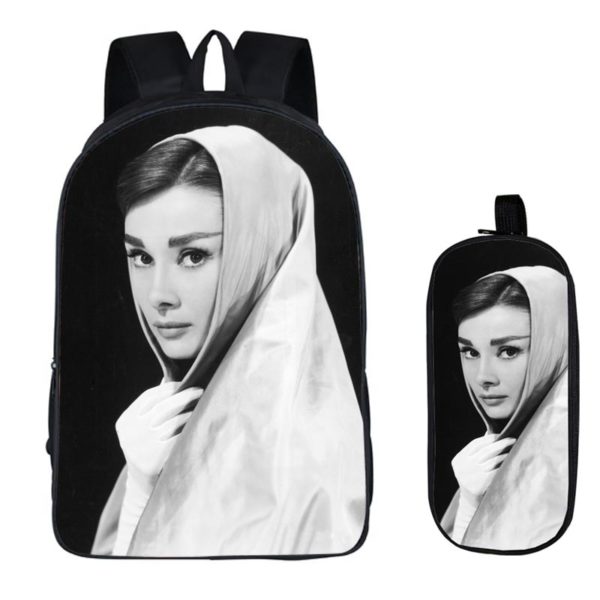 Audrey Hepburn Backpack School Bag