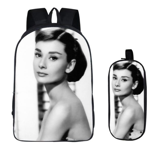 Audrey Hepburn Backpack School Bag