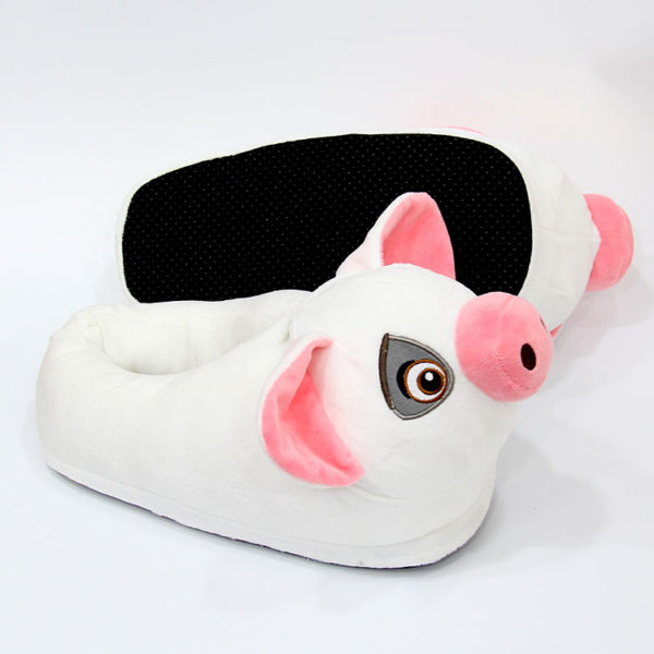 Moana Baia pet pig Winter Soft Plush Slippers