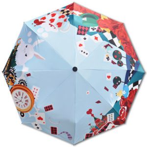 Alice in Wonderland Foldable Umbrella Sunny and Rainy Sunscreen Anti-uv Umbrella