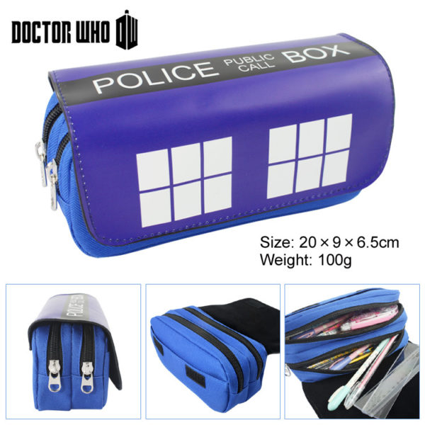 Doctor Who Pen Case Student's Large Capacity Pencil Bag