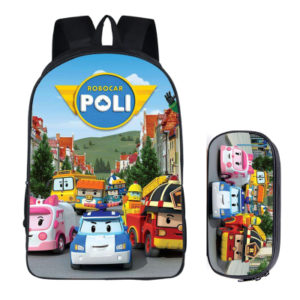 Traffic Safety with Poli Backpack School Bag