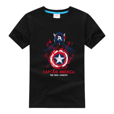 Captain America Short Sleeve T-Shirts for Children