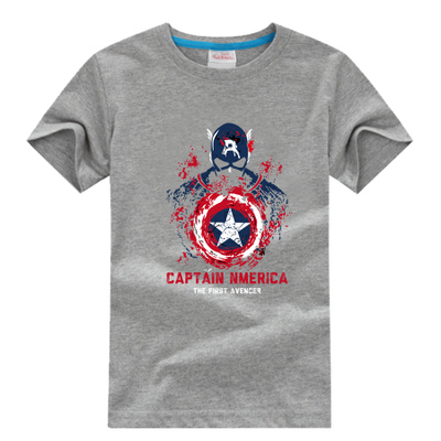 Captain America Short Sleeve T-Shirts for Children