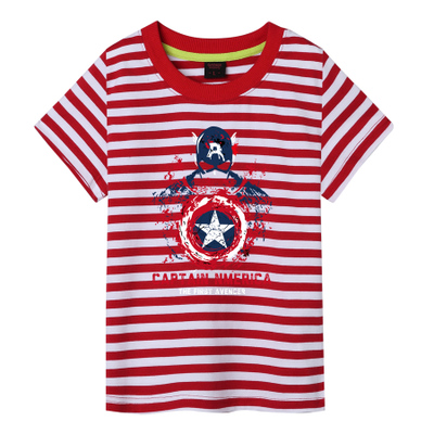 Captain America Short Sleeve T-Shirts for Children