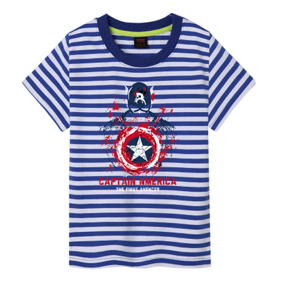 Captain America Short Sleeve T-Shirts for Children