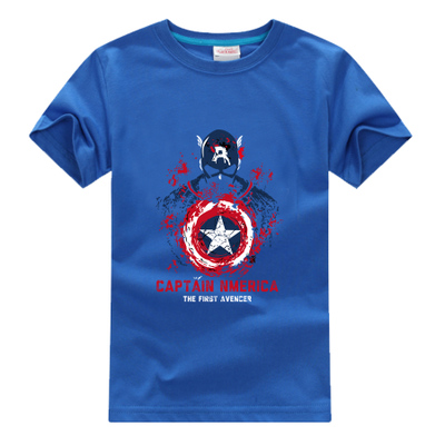 Captain America Short Sleeve T-Shirts for Children