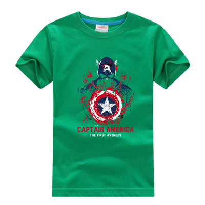 Captain America Short Sleeve T-Shirts for Children