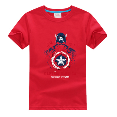 Captain America Short Sleeve T-Shirts for Children